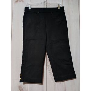 Prophecy Pants Ladies 8 Petite Black‎ Pull On Waist Capri
